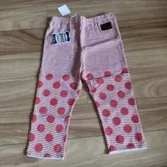 新品F.O.kidsボーダードットレギンスパンツ130ピンク　セラフブリーズ