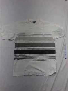 ◎ステューシー ボーダーTシャツ Mサイズ メンズ 半袖 ホワイト系