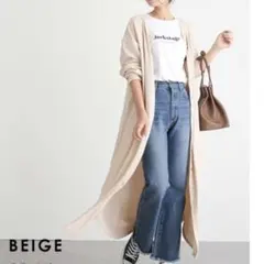 ラジエム La-gemme 前後2way ロングワンピース ベージュ