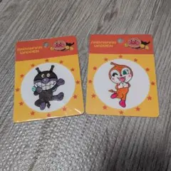 ばいきんまん　ドキンちゃん　刺繍ワッペン　2枚セット　アンパンマン