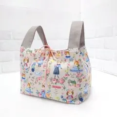 ＊エコバッグ・トートflower-garden キッズ  ネコとイヌ・猫と犬柄＊