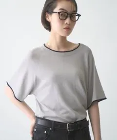 CIAOPANIC TYPY 配色ラグラン半袖ニット