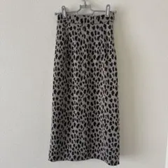★未使用★レオパード柄 タイトロングスカート