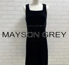 ★美品★ MAYSON GREY ノースリーブ ブラック ワンピース 日本製
