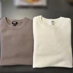 ユニクロ　ウォッシャブルミラノリブクルーネックセーター　サイズS 美品