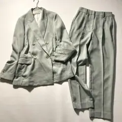 【美品】PLST　近年✨トリアセブレンドセットアップ ジャケット＆パンツスーツ