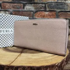 【良品】FURLA フルラ 長財布 ラウンドファスナー