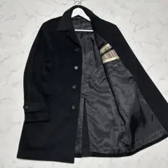 未使用級美品　ポールスミス　アンゴラ100%ステンカラーコート　ブラック　黒　M