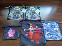 ディズニー　巾着袋 5点セット