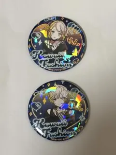 鏡音リン・鏡音レン ホログラム缶バッジ 2点セット