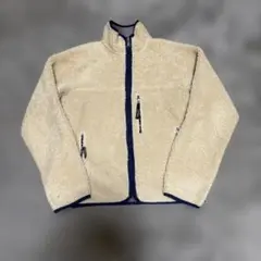 希少 良品 パタゴニア 98年 USA製 レトロカーディガン ナチュラル xs