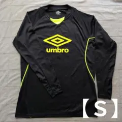 umbro　長袖プラクティスシャツ　ブラック×イエロー　Ｓサイズ　アンブロのサムネイル