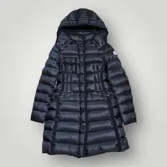 美品　MONCLER HERMINE ダウンコート　ブラック　黒　0