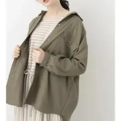 earth music&ecology 羽織りシャツジャケット カーキ