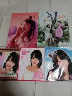 川栄李奈 クリアファイル 2枚 と ハンドタオル 3枚セット