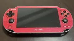 SONY PS Vitaレッド本体+ケース+充電器+ストラップ+ PSO2ソフト