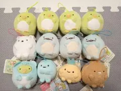 すみっコぐらし ばんざいゴムひも付きマスコットなど 12点セット