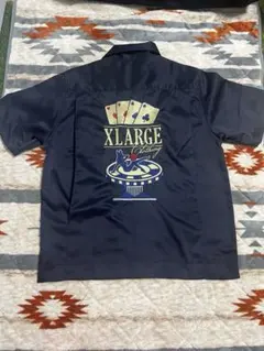 XLARGE 半袖シャツ 刺繍 カジノ　L ワークシャツ　エクストラージのサムネイル