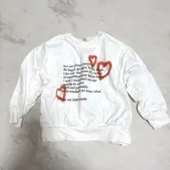 LITTLE WONDER ホワイト スウェットトレーナー 120