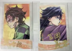 鬼滅の刃 C106 繋ぐ D賞 チェキ風ブロマイド 冨岡義勇 竈門炭治郎