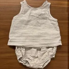 韓国子供服　BEBEHOLIC　ストライプ　タンクトップ　セットアップ　M