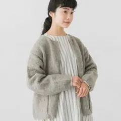 【美品✨】かぐれ kagure ペルー クルーネックカーディガン 完売品