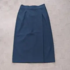 UNIQLO　ダークブルー チェック柄 タイトスカート