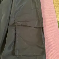 ブラック カーゴワイドパンツ XLゴムウエスト