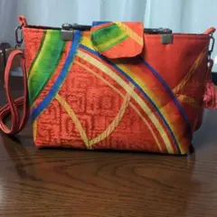 帯リメイク ハンドメイド 2wayバッグのサムネイル