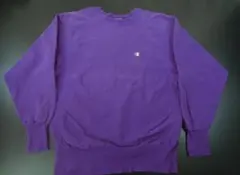 90' 刺繍タグ champion　スウェット　パープル