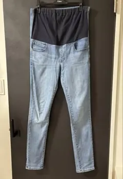 ユニクロ　ウルトラストレッチマタニティレギンスパンツ/デニム　ライトブルー　Ｌ