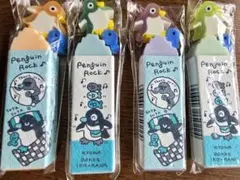 文具女子博　SEED ペンギンロック 消しゴム 4個セット　南極　ペンギンのサムネイル