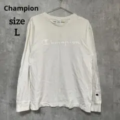 Champion チャンピオン　ロンT/カットソー　メンズL 白