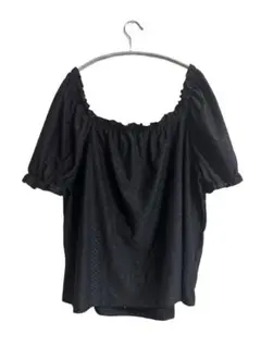 SHEIN トップス ブラック 透け プラスサイズ 2XL 半袖
