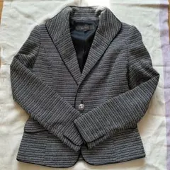 リフレクト　ツイード　ジャケット　ブラック　7号 ReFLEcT