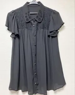 イング　INGNI ブラウス　シフォン　黒