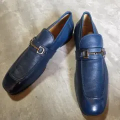 GUCCI ホースビットローファー Italy製イタリアンブルー 超希少26.5