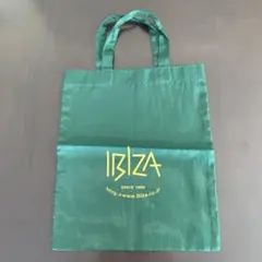 IBIZA　イビザ トートバッグ　プリントロゴ入り　グリーン　ナイロン製のサムネイル