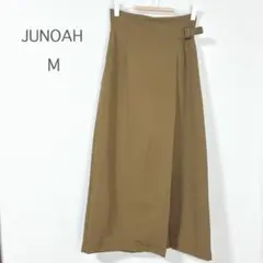 【ジュノア】スカート ブラウン 綺麗め バックウエストゴム オフィスカジュアルのサムネイル
