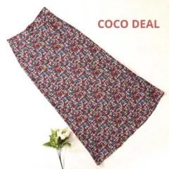 vintage COCO DEAL 総柄　ロングスカート　フェミニン　ガーリー