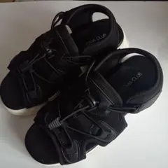 スポーツサンダル　厚底　M 　レディース　 BLACK　Honeys