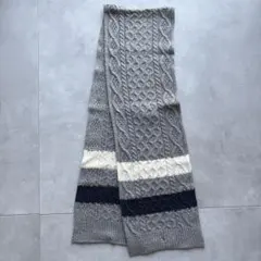 トミーフルフィガー マフラー ロゴ刺繍 グレー TOMMY HILFIGERのサムネイル