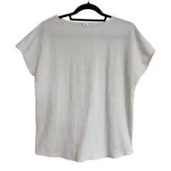 ハニーズGLACIER（グラシア）ホワイトリブトップス半袖TシャツS春夏のサムネイル