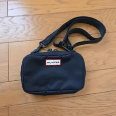 HUNTER（ハンター）ナイロン ミニ ショルダーバッグ サコッシュ ブラック