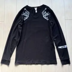 Y2K 00s DIESEL ディーゼル ロンT カットソー 長袖 Vネック