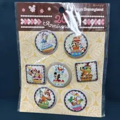 レア物　東京ディズニーランド 20周年 缶バッジ 7個セット