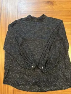 フラメンコ ブラウス 黒 水玉 シフォンジョーゼット - メルカリ
