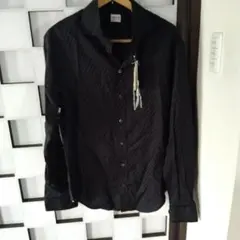 新品未使用ARMANI COLLECTION ブラック長袖シャツのサムネイル