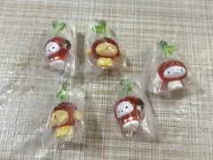 ポチャッコ　ポムポムプリン　シナモロール　なかよしさくらんぼスイング　5点セット