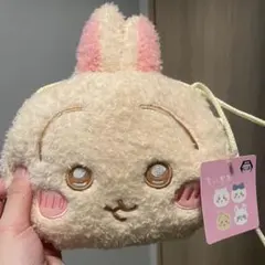 ちいかわ　ウサギ　ふわふわフェイスポシェット